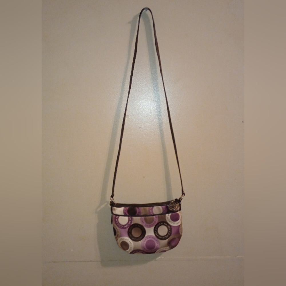 Coach Alexandra Sateen Snaphead Crossbody Bag Multicolor